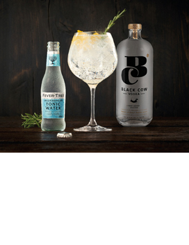 Black cow and fever tree