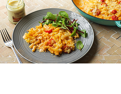 Play it not-so-safe. Give your macaroni cheese a horseradish kick.