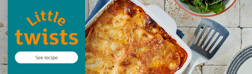 Lasagne recipe.